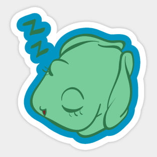 Sleeping Frog Sticker